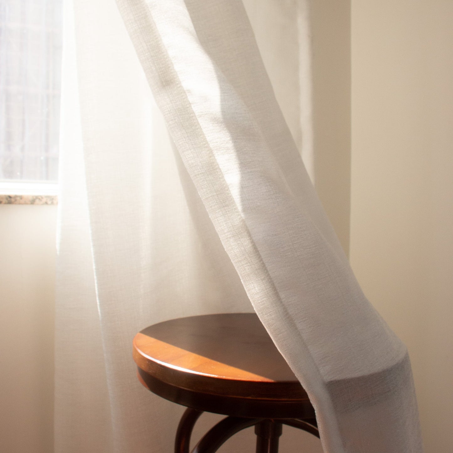 純白色麻質紗 - ZEYA Curtain
